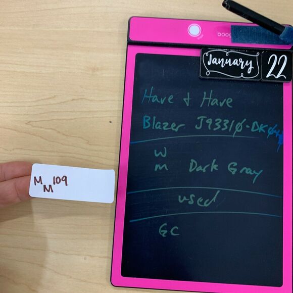 Have & Have Blazer Womens Size M Dark Gray Notch Collar One Button Cinch Sleeves - Picture 11 of 12